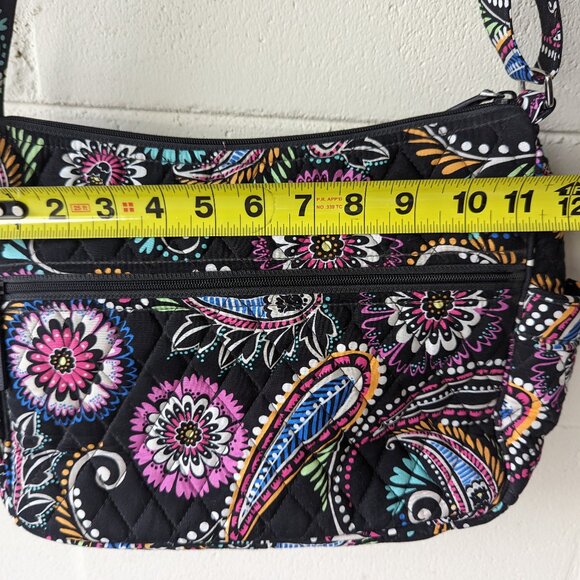 Vera Bradley Quilted Crossbody Purse Bandana Swirl Adjustable Shoulder Bag - Picture 9 of 10